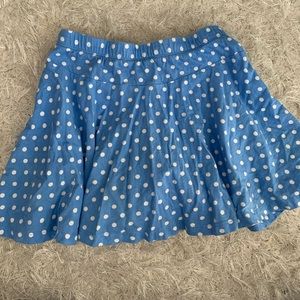 Lands end girls blue and white Skort✨